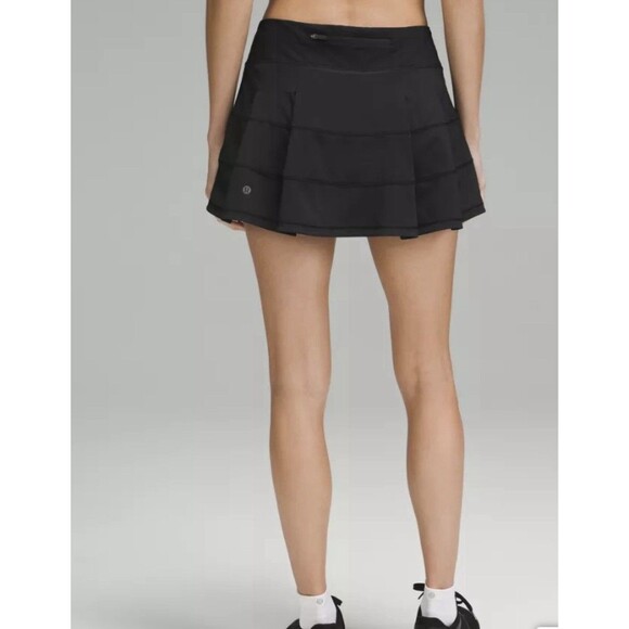 Lululemon Womens Pace Rival Skirt way Stretch 15" Black Sz 6 - Picture 3 of 14